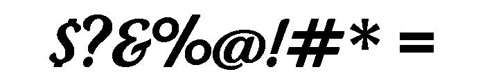 Intermingle Regular Font OTHER CHARS
