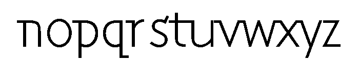 Inverness Light Font LOWERCASE
