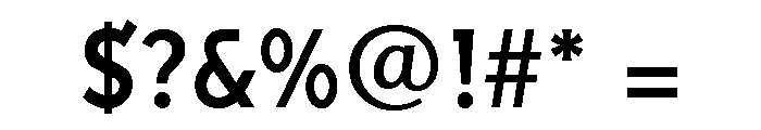 Inverness Medium Font OTHER CHARS