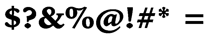 Iowan Old Style Heavy Font OTHER CHARS