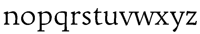 Iowan Old Style Light Font LOWERCASE