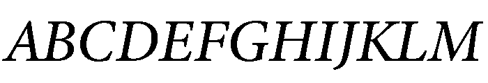Iowan Old Style Medium Italic Font UPPERCASE