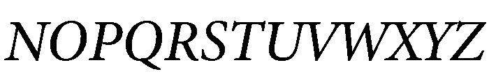 Iowan Old Style Medium Italic Font UPPERCASE