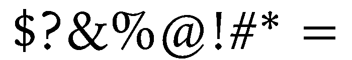 Iowan Old Style Regular Font OTHER CHARS