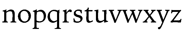 Iowan Old Style Regular Font LOWERCASE