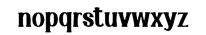 Ionicara Slab Font LOWERCASE