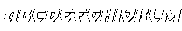 Ion Cannon 3D Italic FONT