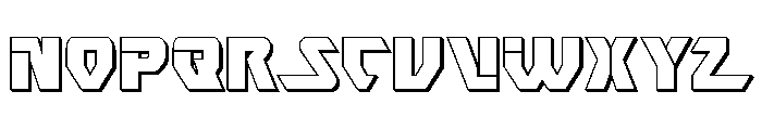Ion Cannon 3D Font UPPERCASE