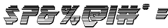 Ion Cannon Chrome Italic Font OTHER CHARS