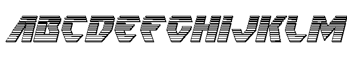 Ion Cannon Chrome Italic Font UPPERCASE
