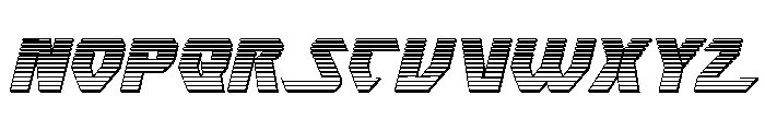 Ion Cannon Chrome Italic Font UPPERCASE