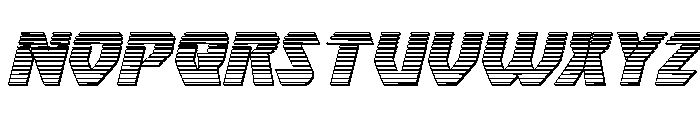 Ion Cannon Chrome Italic Font LOWERCASE