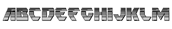Ion Cannon Chrome Font UPPERCASE