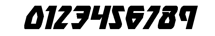Ion Cannon Condensed Italic Font OTHER CHARS