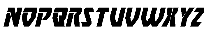 Ion Cannon Condensed Italic Font LOWERCASE