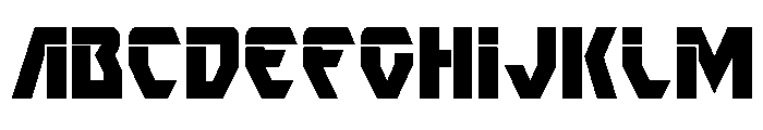 Ion Cannon Condensed Font UPPERCASE