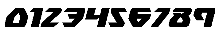 Ion Cannon Expanded Italic Font OTHER CHARS