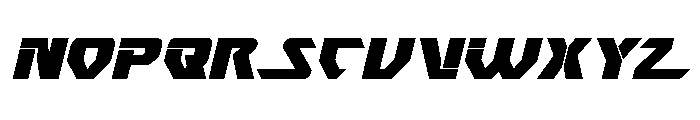 Ion Cannon Expanded Italic Font UPPERCASE