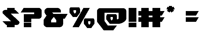 Ion Cannon Expanded Font OTHER CHARS