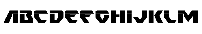 Ion Cannon Expanded Font UPPERCASE
