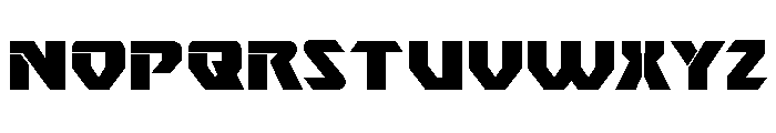 Ion Cannon Expanded Font LOWERCASE
