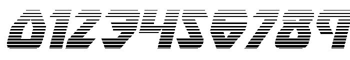 Ion Cannon Gradient Italic Font OTHER CHARS