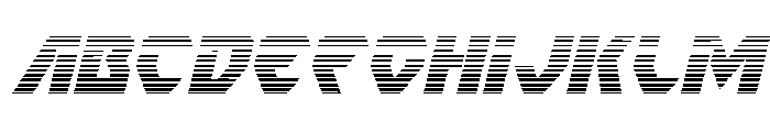Ion Cannon Gradient Italic Font UPPERCASE