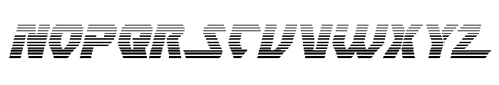 Ion Cannon Gradient Italic Font UPPERCASE