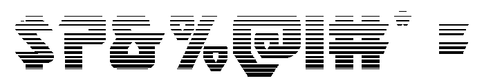 Ion Cannon Gradient Font OTHER CHARS