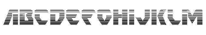 Ion Cannon Gradient Font UPPERCASE