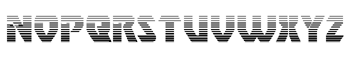 Ion Cannon Gradient Font LOWERCASE
