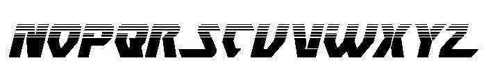 Ion Cannon Halftone Italic Font UPPERCASE