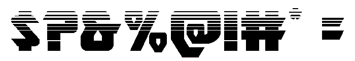 Ion Cannon Halftone Font OTHER CHARS