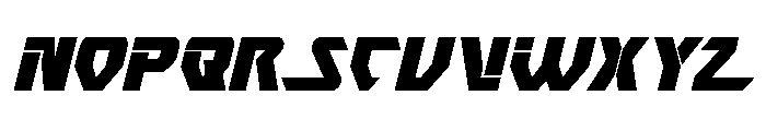Ion Cannon Italic Font UPPERCASE