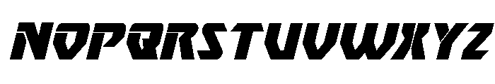 Ion Cannon Italic Font LOWERCASE