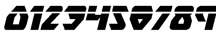 Ion Cannon Laser Italic Font OTHER CHARS