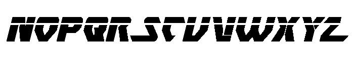 Ion Cannon Laser Italic Font UPPERCASE