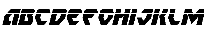 Ion Cannon Laser Italic FONT