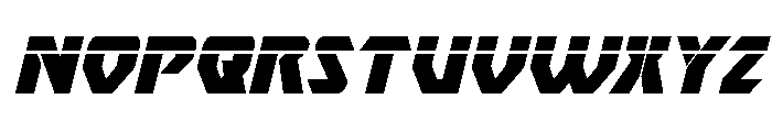 Ion Cannon Laser Italic Font LOWERCASE