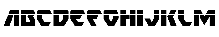 Ion Cannon Laser Font UPPERCASE