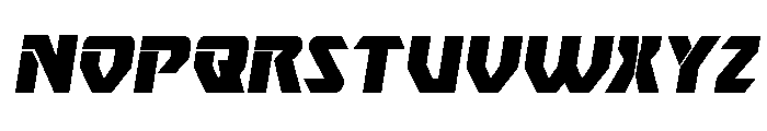Ion Cannon Semi-Italic Font LOWERCASE