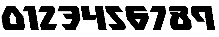Ion Cannon Semi-Leftalic Font OTHER CHARS