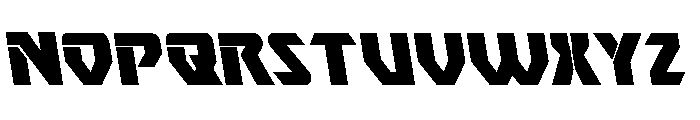 Ion Cannon Semi-Leftalic Font LOWERCASE