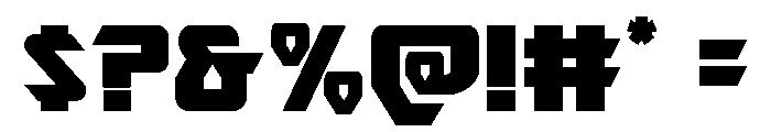 Ion Cannon Font OTHER CHARS
