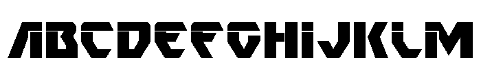 Ion Cannon Font UPPERCASE