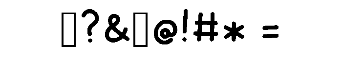 Iora Regular Regular Font OTHER CHARS
