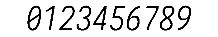 Iosevka Charon 300italic Font OTHER CHARS