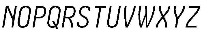Iosevka Charon 300italic Font UPPERCASE