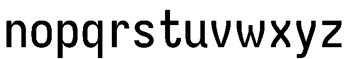 Iosevka Charon 500 Font LOWERCASE