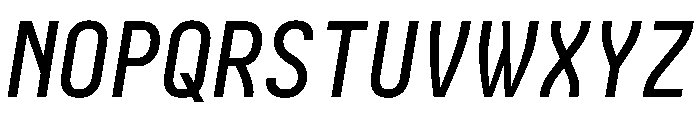 Iosevka Charon 500italic Font UPPERCASE